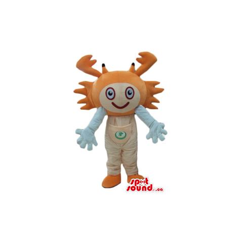 Cute Orange Crab Crawfish Character Mascot Costume Fancy Dress
