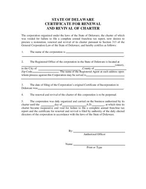 State Of Delaware Certificate Of Cancellation Fill Out And Sign