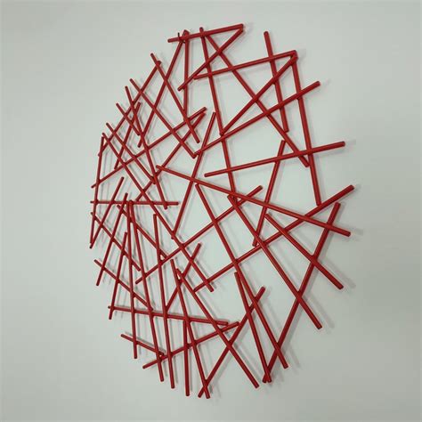 Red Wall Sculpture Metal Wall Art Red Abstract Sculpture - Etsy