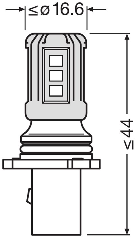Żarówka 828DWP LEDriving SL P13W 1,8W PG18,5D cool white - zamiennik ...