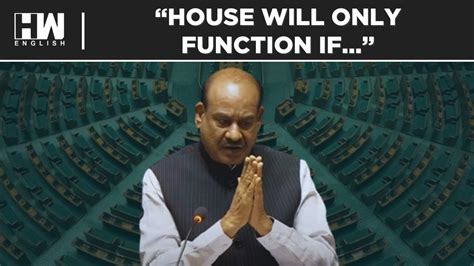 Amid Ruckus In Lok Sabha Speaker Om Birla Warns Protesting Opposition