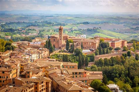 Aerial View Over City Of Siena Stock Photo Image 36052908