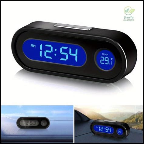 Автомобильные часы и температура с подсветкой по Фаренгейту 2 в 1 ...