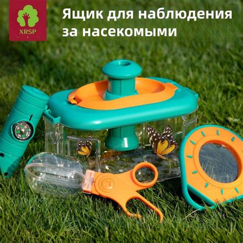 Ящик для наблюдения за насекомыми/Инструменты для ловли насекомых/Набор ...