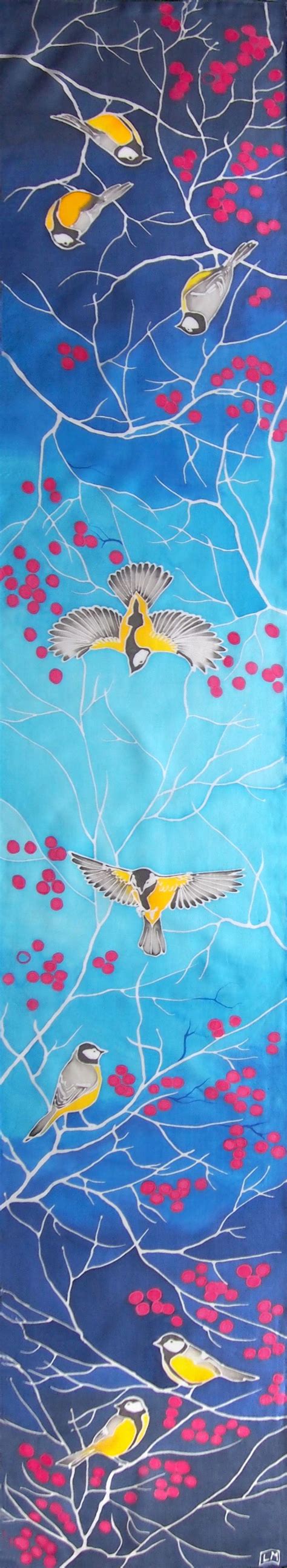 Pin On Silk Scarfs Hand Painted By Minkulul