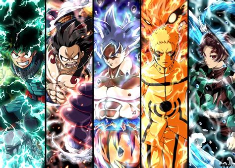 Anime Dragon Ball Naruto One Piece Wallpapers Wallpaper Cave