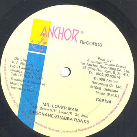 Shabba Ranks Deborahe Mr Lover Man Ediciones Discogs