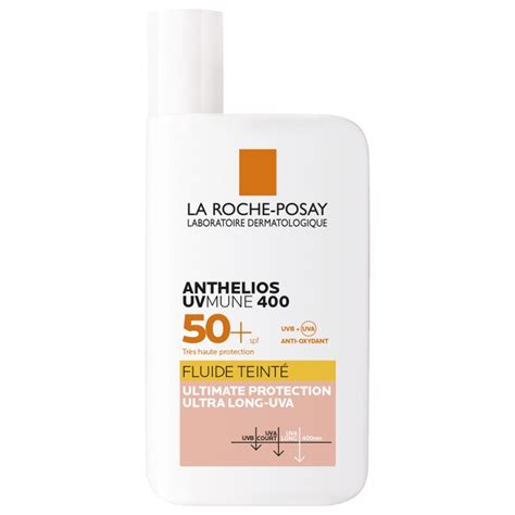 La Roche Posay Anthelios Uvmune 400 Tinted Fluid Spf50 50ml Shopee