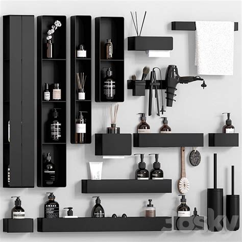 دانلود آبجکت رایگان Bathroom Accessories 034-Tezza set | مدل های سه ...