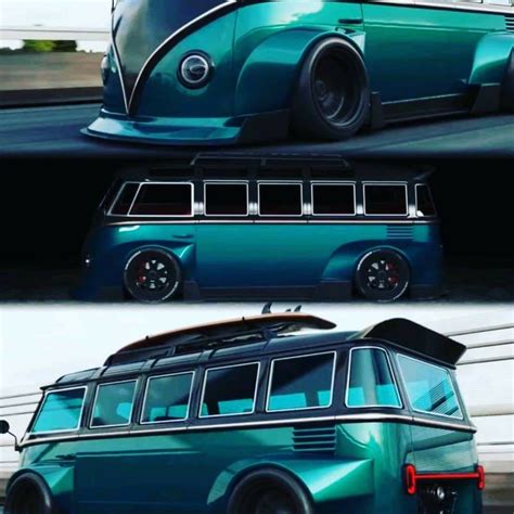 Ultra Widebody Volkswagen Bus Volkswide Looks Like A Porsche Racing Van