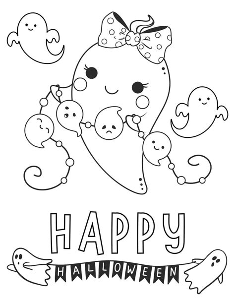 Free printable ghost coloring pages – Artofit