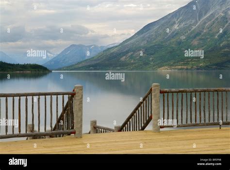 Bennett Lake Carcross Yukon Territory Canada Stock Photo Alamy