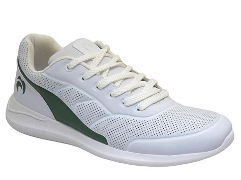 Henselite Mens Hm Lightweight Bowls Shoes Limited Edition White Green