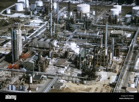 BATON ROUGE: REFINERY. /nAerial view of a refinery in Baton Rouge