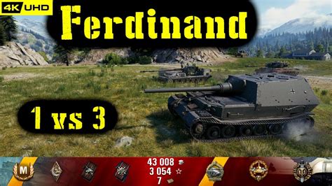 World Of Tanks Ferdinand Replay Kills K Dmg Patch Youtube