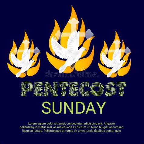 Pentecost Sunday Stock Illustration Illustration Of Spirit 92544570