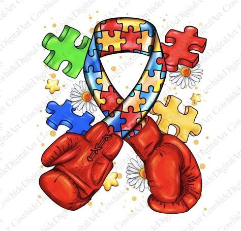 Autism Ribbon Svg Autism Awareness Svg Puzzle Piece Svg Autism