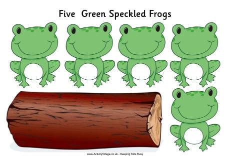 Five Green Speckled Frogs