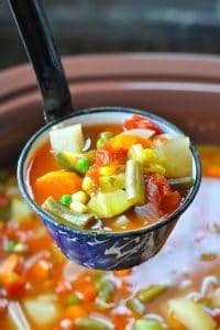 Crock Pot Vegetable Soup - The Seasoned Mom