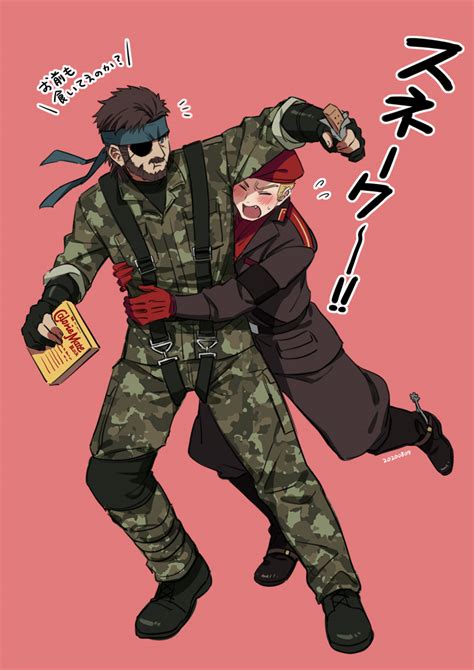 Naked Snake And Revolver Ocelot Metal Gear And 1 More Drawn By Noriuma Danbooru