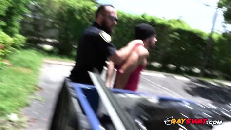 Thug Is Willingly Subdued By Horny Officers Into Taking Their Cocks