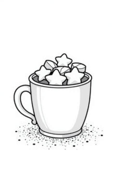 Hot Cocoa Drawing Ideas Printables Mania