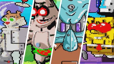 SpongeBob Battle For Bikini Bottom GBA All Bosses Ending YouTube