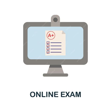 Premium Vector Online Exam Icon Simple Element From Online Education