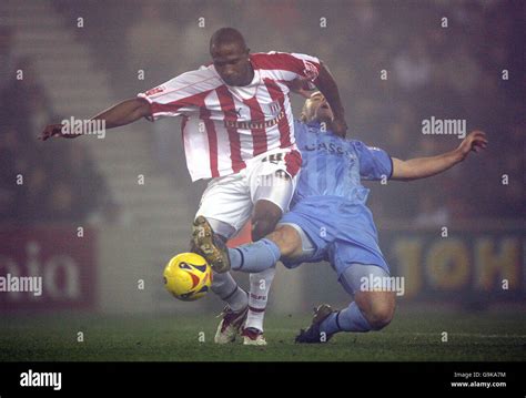 Stoke City Ricardo Fuller And Coventry City Robert Page Hi Res Stock