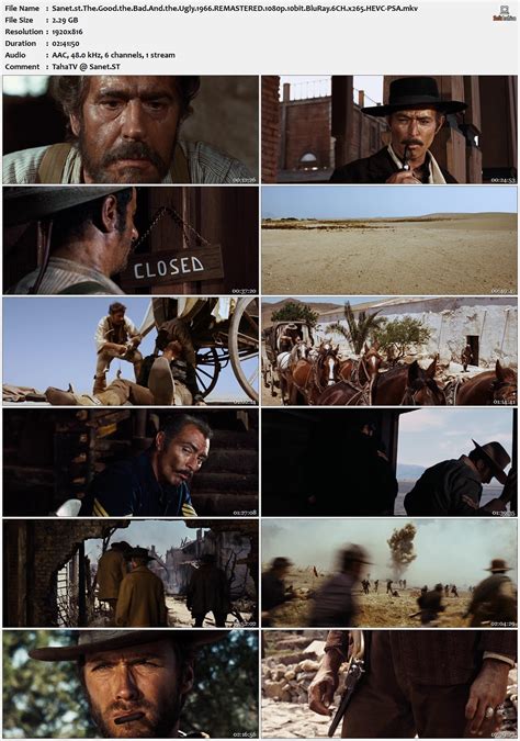 The Good The Bad And The Ugly 1966 REMASTERED 1080p 10bit BluRay 6CH