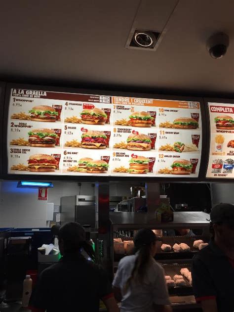 Burger King Menu Board 2022