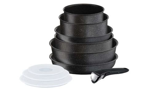 Tefal Ingenio Authentic L6719552 10 Piece Induction Pots & Pan Cookware ...