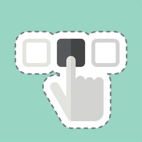 sticker  cut select related  choice symbol simple illustration