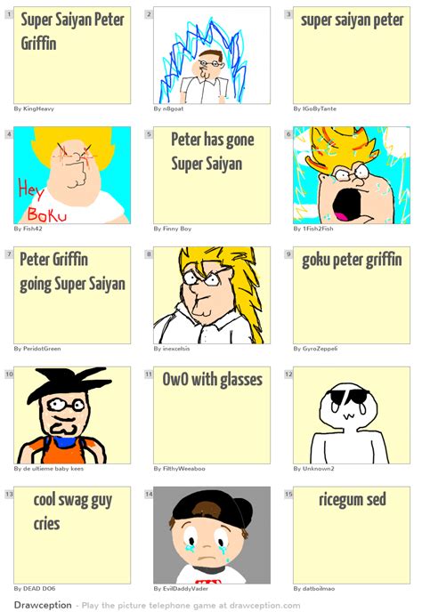 Super Saiyan Peter Griffin - Drawception