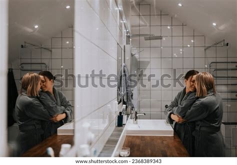 Lesbian Couple Bathroom Images Stock Photos D Objects Vectors Shutterstock