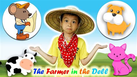 The Farm In The Dell Song Nursery Rhymes For Kids And Children With