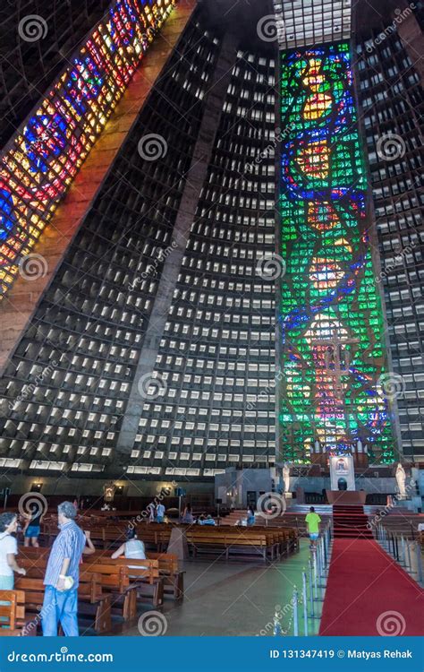 Metropolitan Cathedral in Rio De Janeiro Editorial Stock Image - Image of church, light: 131347419