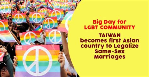Taiwan Becomes The First Country In Asia To Legalize Same Sex Marriages RVCJ Media