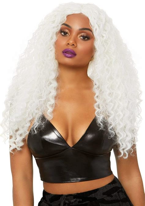 Womens 29 Long Curly Wig Costume And Cosplay Wigs Leg Avenue