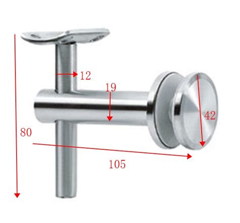 Stainless Steel Handrail Bracket T Railing Hardware Everstrong