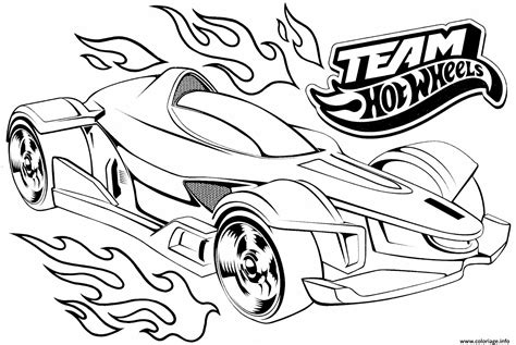 Coloriage Team Hot Wheels Dessin Hot Wheels à imprimer