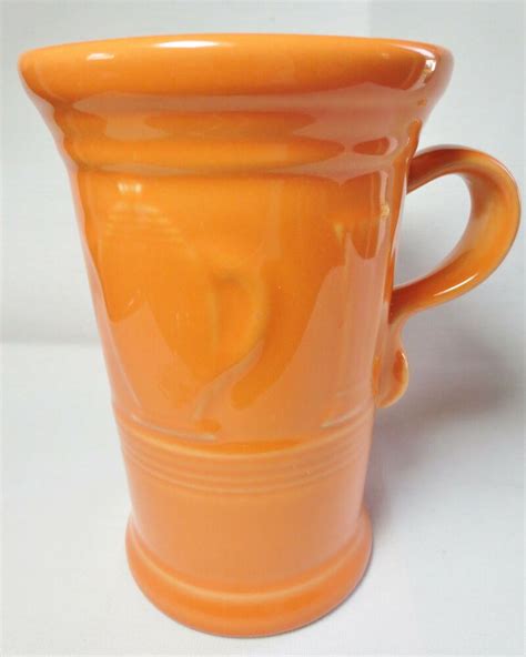 Fiesta Fiestaware Tangerine Orange 6 18 Cappuccino Mug Cappuccino