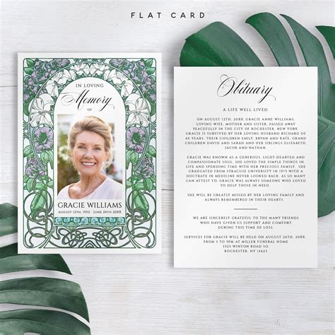 In Loving Memory Card Template