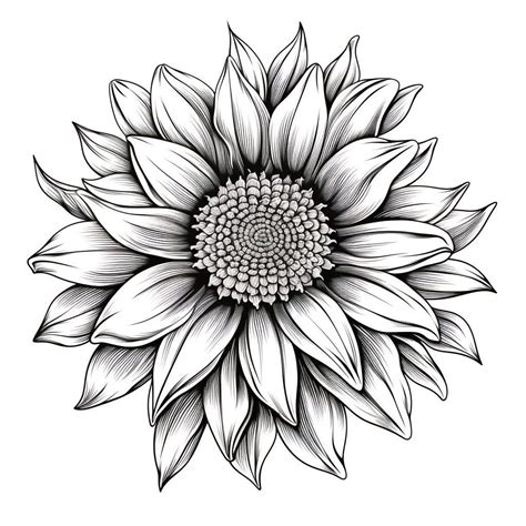 Black and White Sunflower Tattoo PNG Sunflower Tattoo Tattoo Flash ...