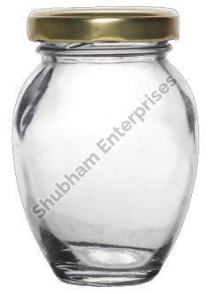 Transparent 100 ML Matki Glass Jar For Dry Fruits Storage Cap Type