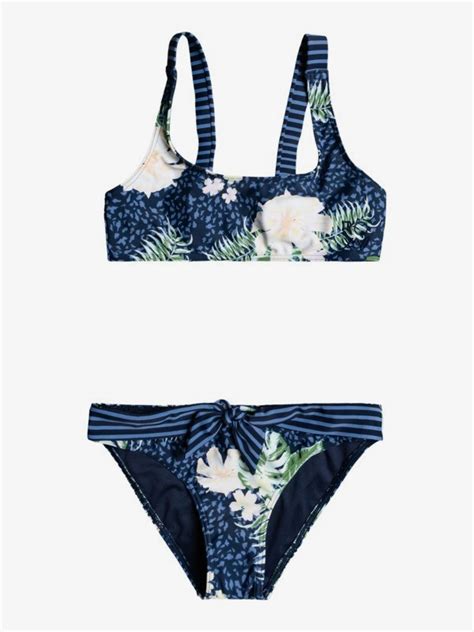 Heaven Wave Conjunto De Bikini Bralette Para Chicas Roxy