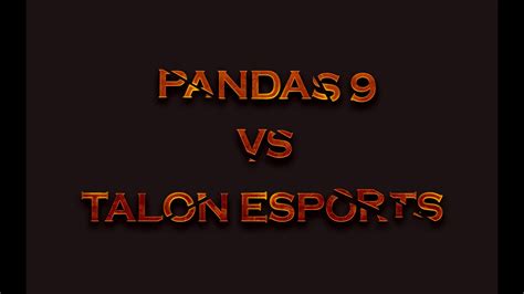 Dota2 9 Pandas Vs Talon Esports Game 2 DreamLeague Season 20