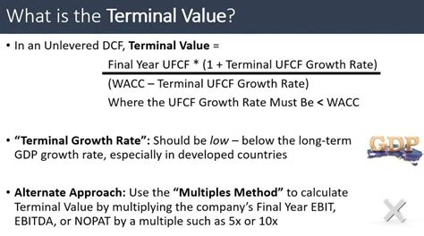 How To Calculate Terminal Value In A Dcf Analysis