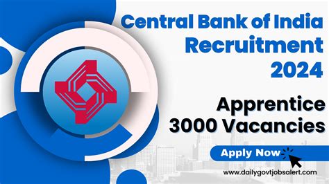 Central Bank Of India Apprentice Recruitment For Posts