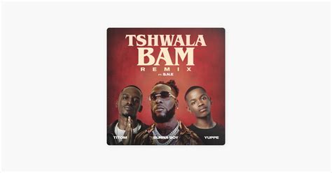 Tshwala Bam Feat S N E Remix Song By Titom Yuppe Burna Boy